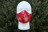 Red Flower Face Mask