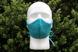 Teal Swirl Face Mask