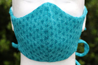 Teal Swirl Face Mask