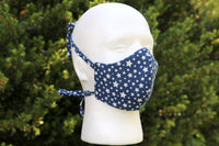 Blue & White Stars Face Mask